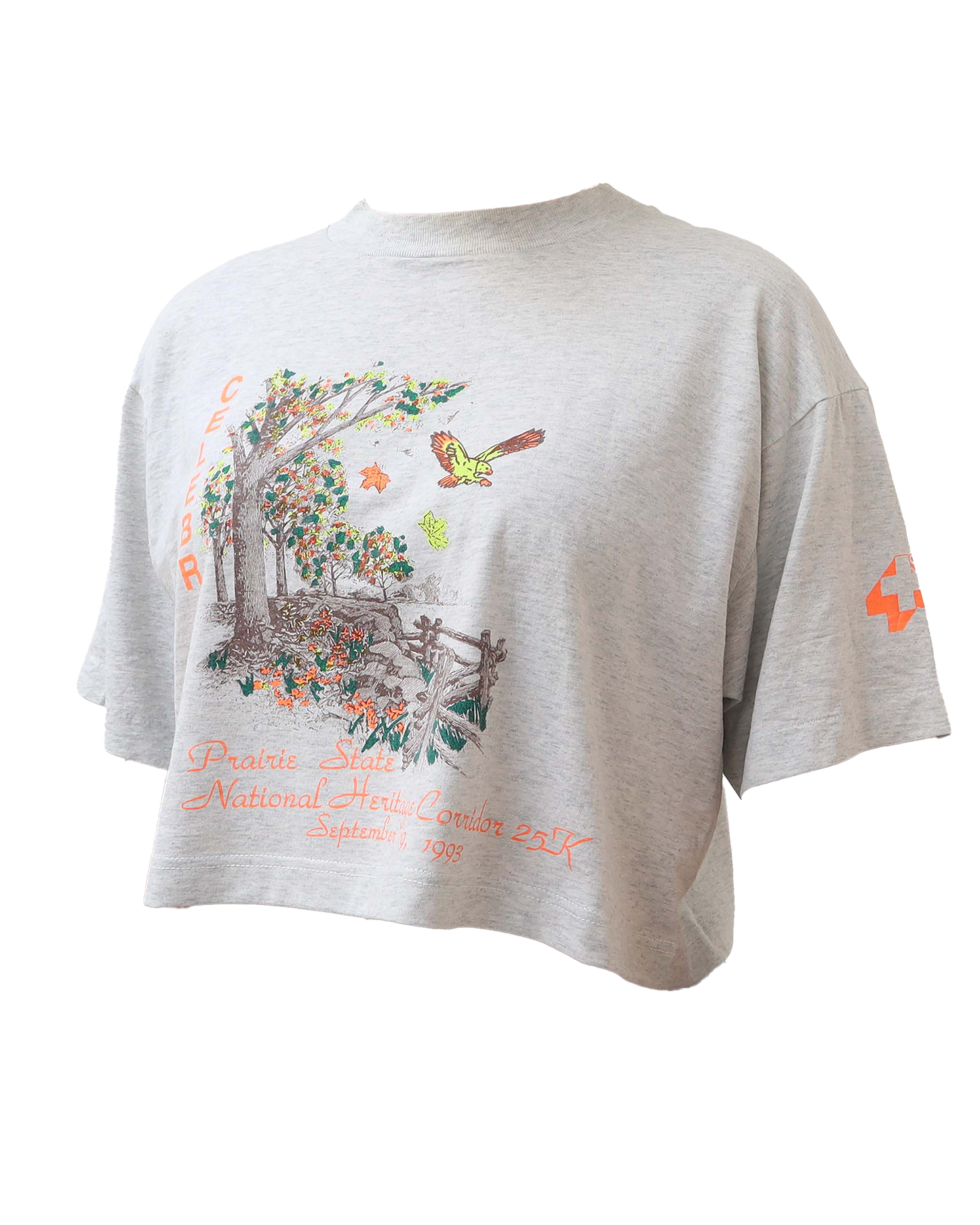 Croptop Upcyclé - L- Gris