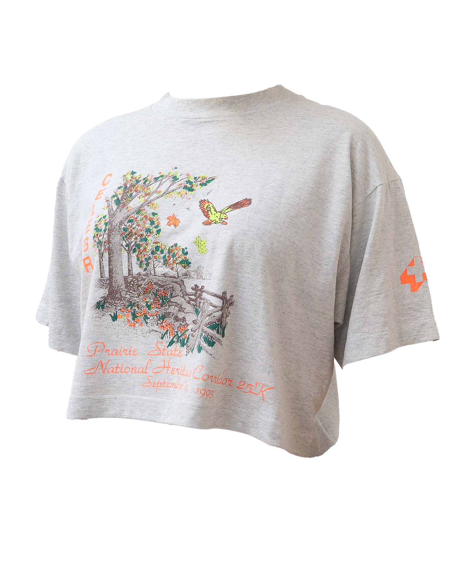 Croptop Upcyclé - L- Gris