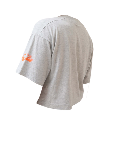 Croptop Upcyclé - L- Gris