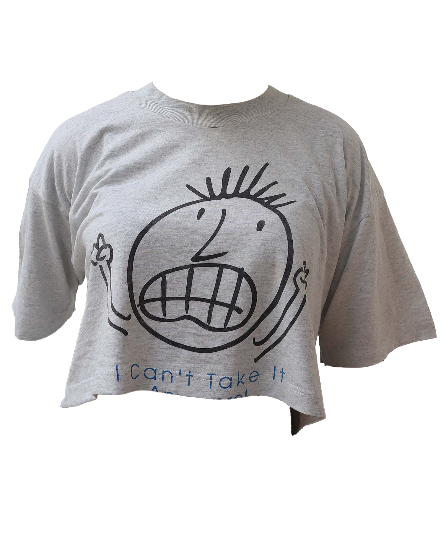 Croptop Upcyclé - Gris
