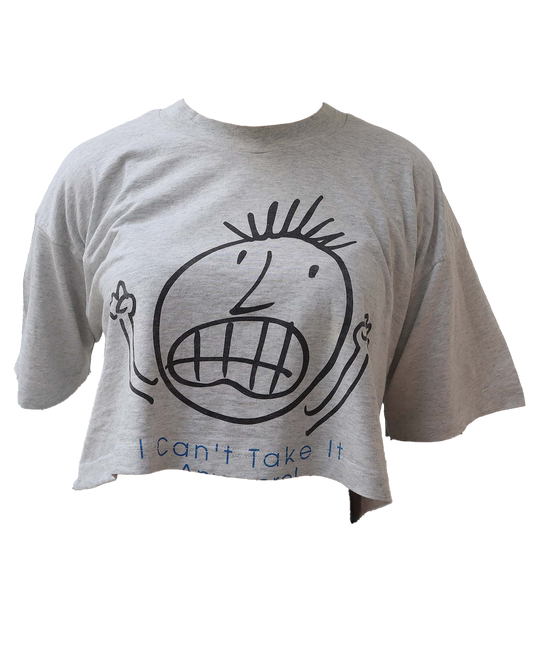 Croptop Upcyclé - Gris