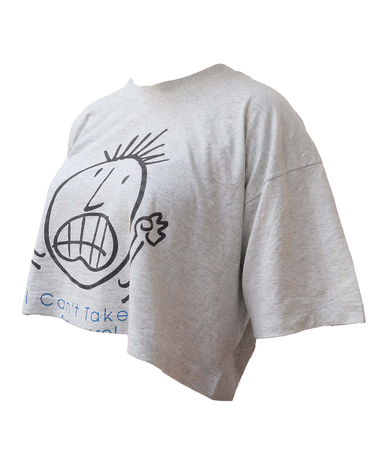 Croptop Upcyclé - Gris
