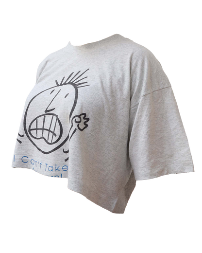 Croptop Upcyclé - Gris