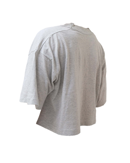 Croptop Upcyclé - Gris