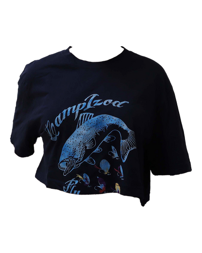 Croptop Upcyclé - L - Bleu foncé