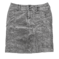 Jupe droite en velour - L - Gris