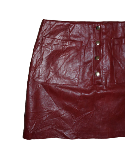 Jupe trapèze - M - Rouge