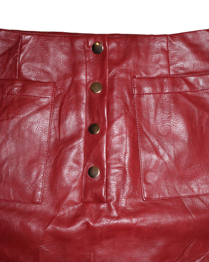 Jupe trapèze - M - Rouge