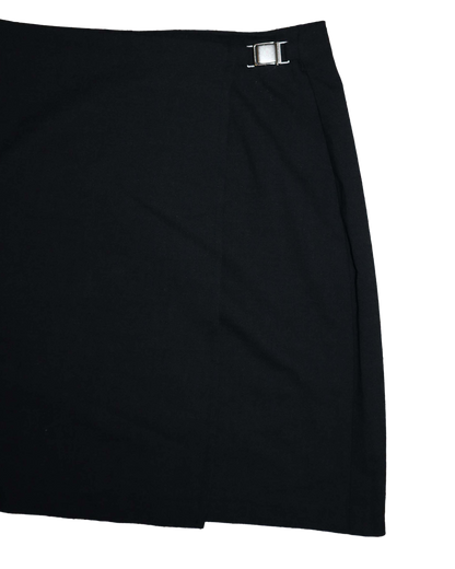 Jupe portefeuille - L - Noir et beige