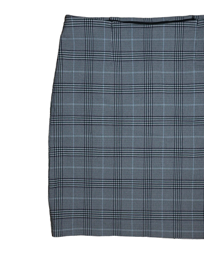 Jupe slim à carreaux - M - Elastique