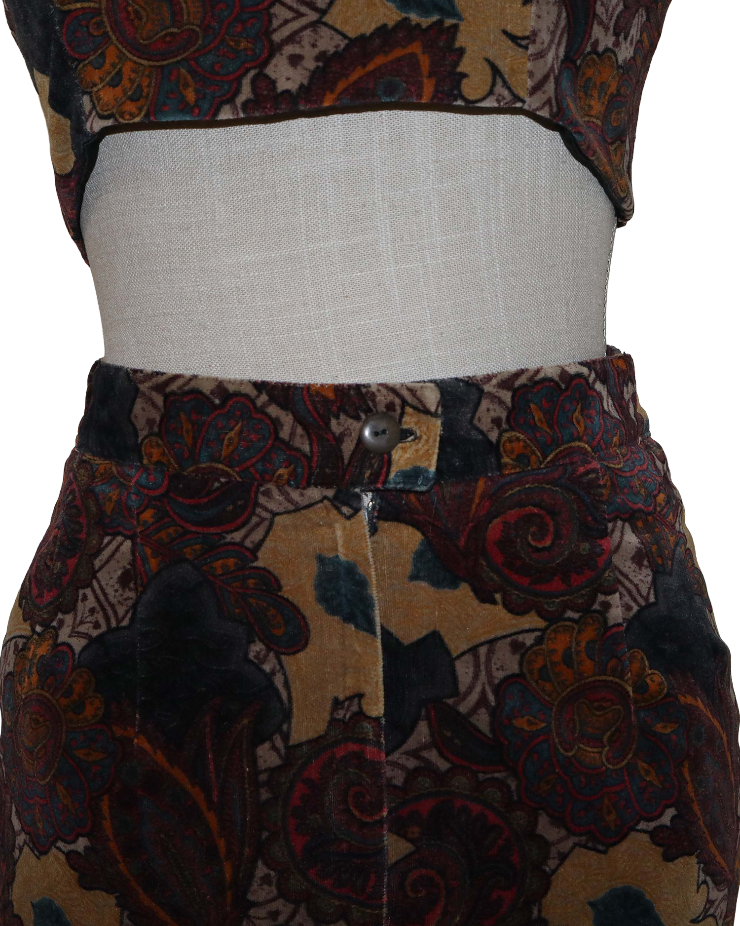 Ensemble Upcyclé - Jupe courte et top bandeau avec élastisque