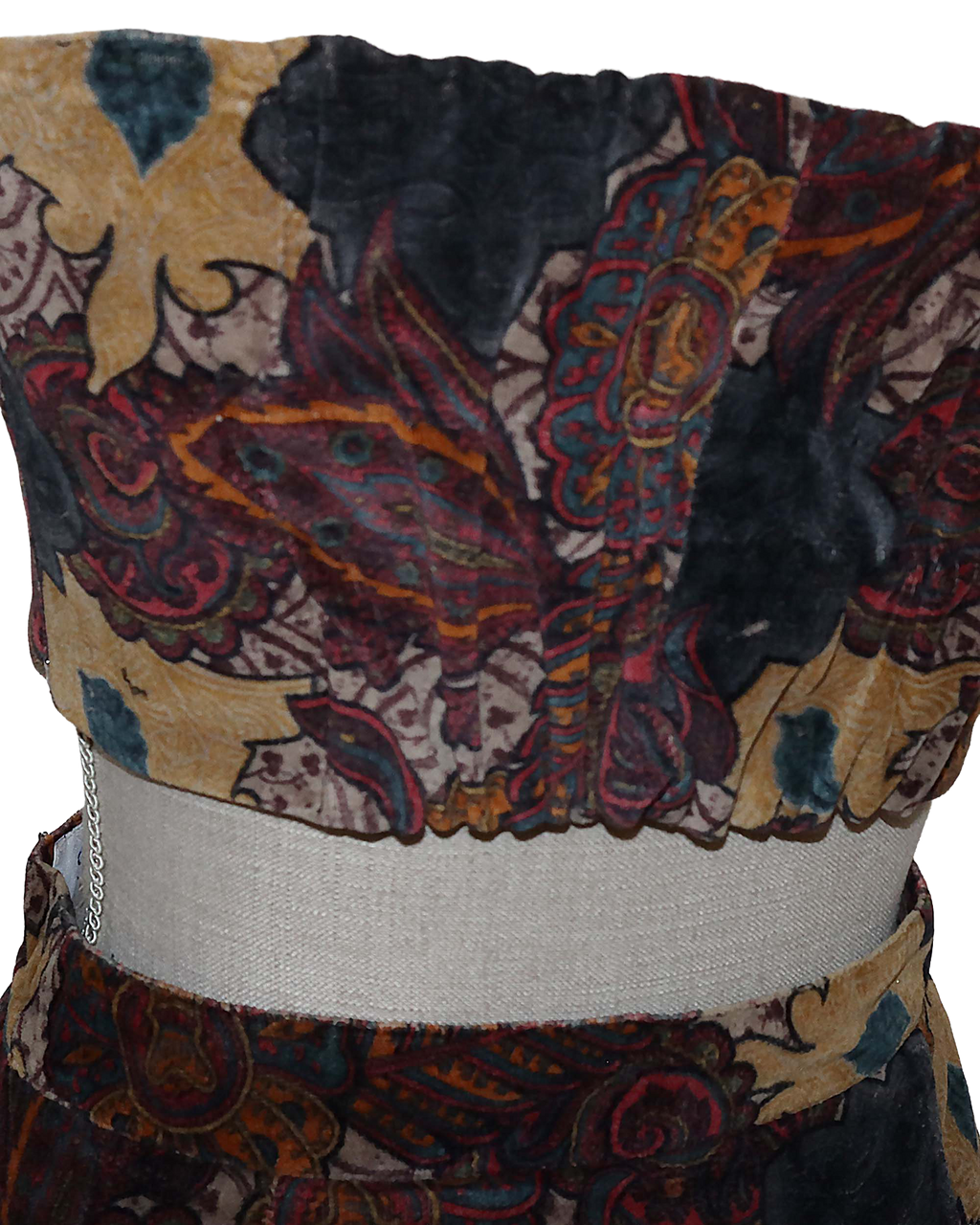 Ensemble Upcyclé - Jupe courte et top bandeau avec élastisque