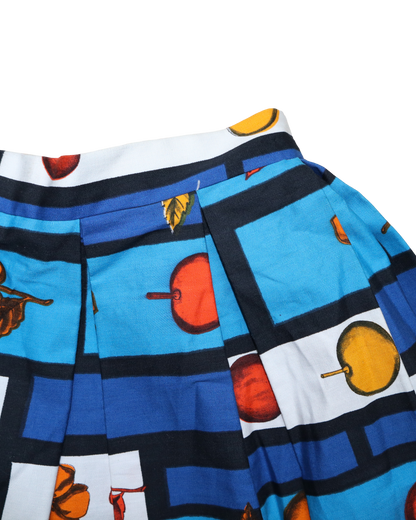 Jupe plissée à motifs - XS