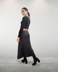 Jupe longue ample - M - Gris foncé